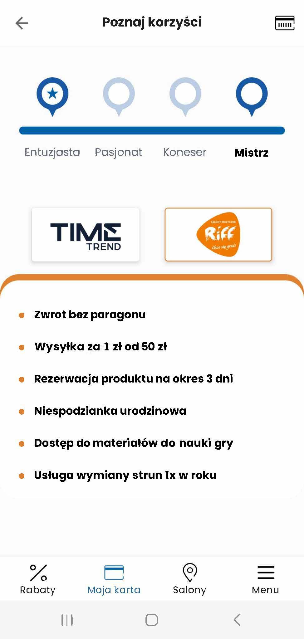 Korzyści z aplikacji Time to Riff